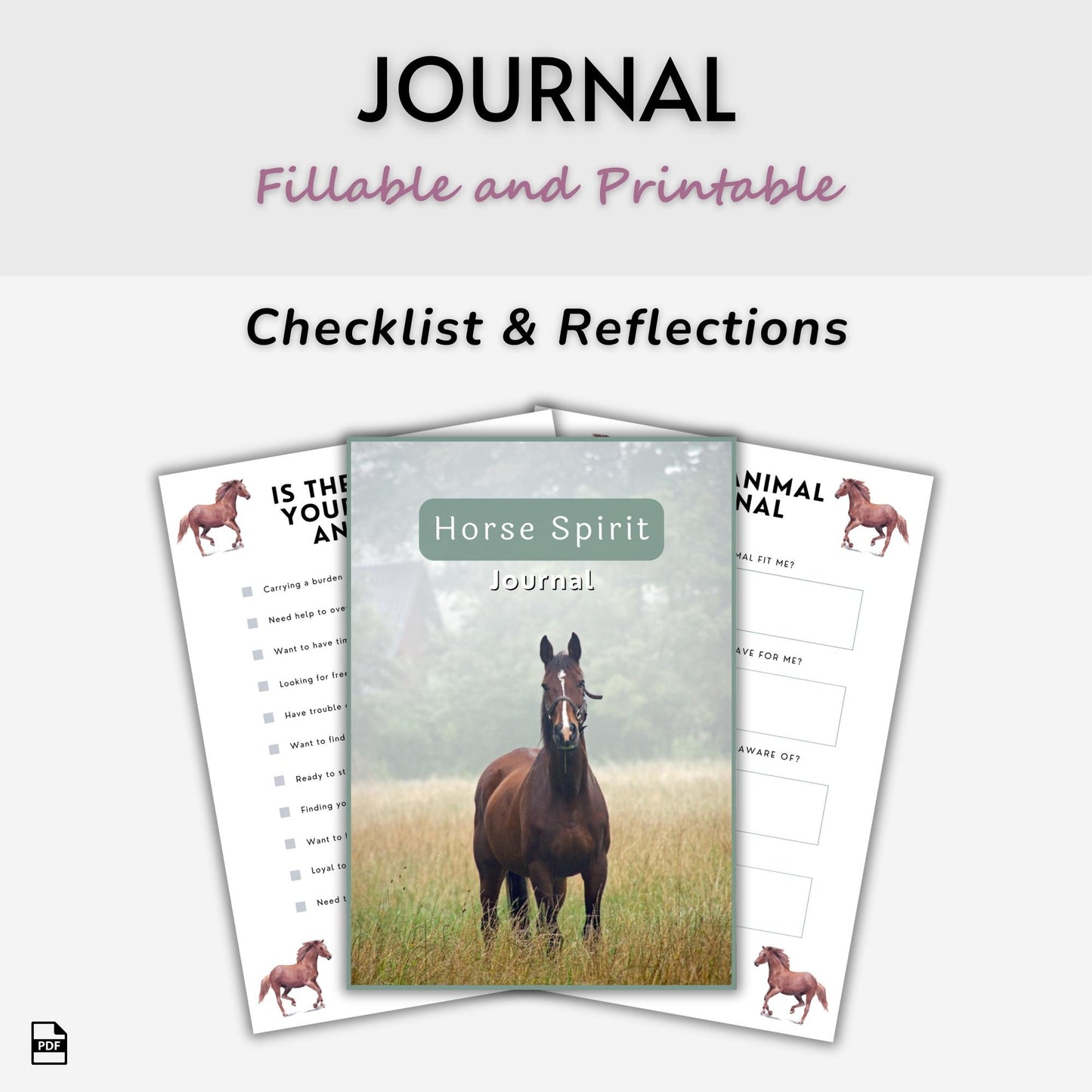 Horse Spirit Animal Journal