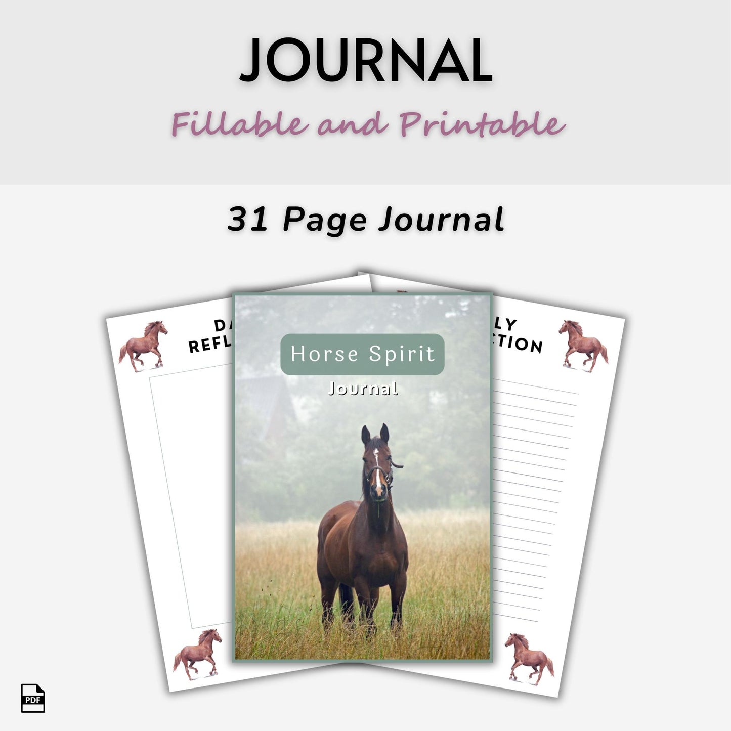 Horse Spirit Animal Journal