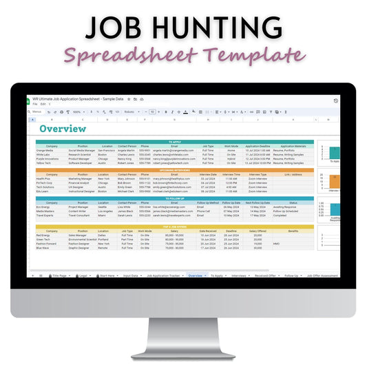 Ultimate Job Application Spreadsheet Template