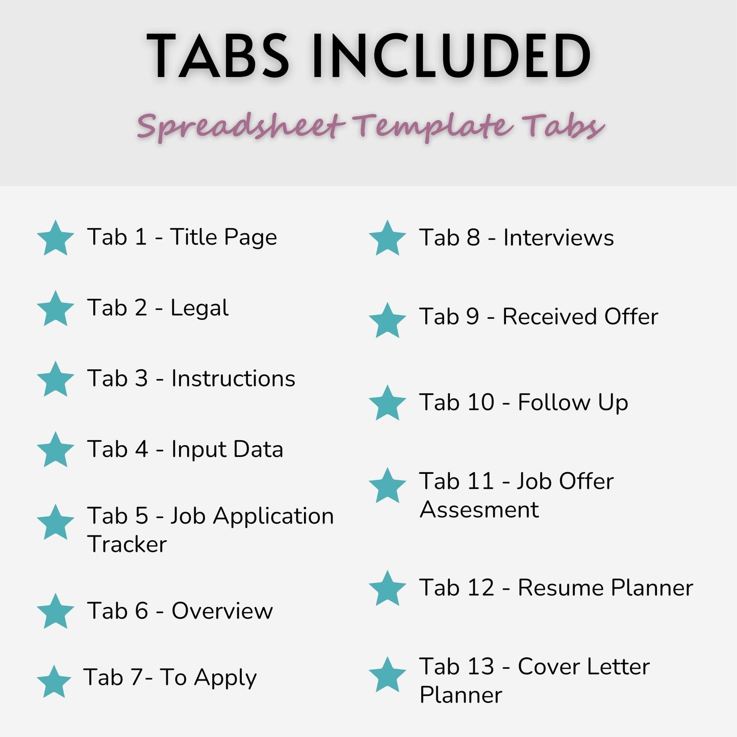 Ultimate Job Application Spreadsheet Template