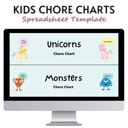 Weekly Chore Chart Spreadsheet Templates For Kids Pak