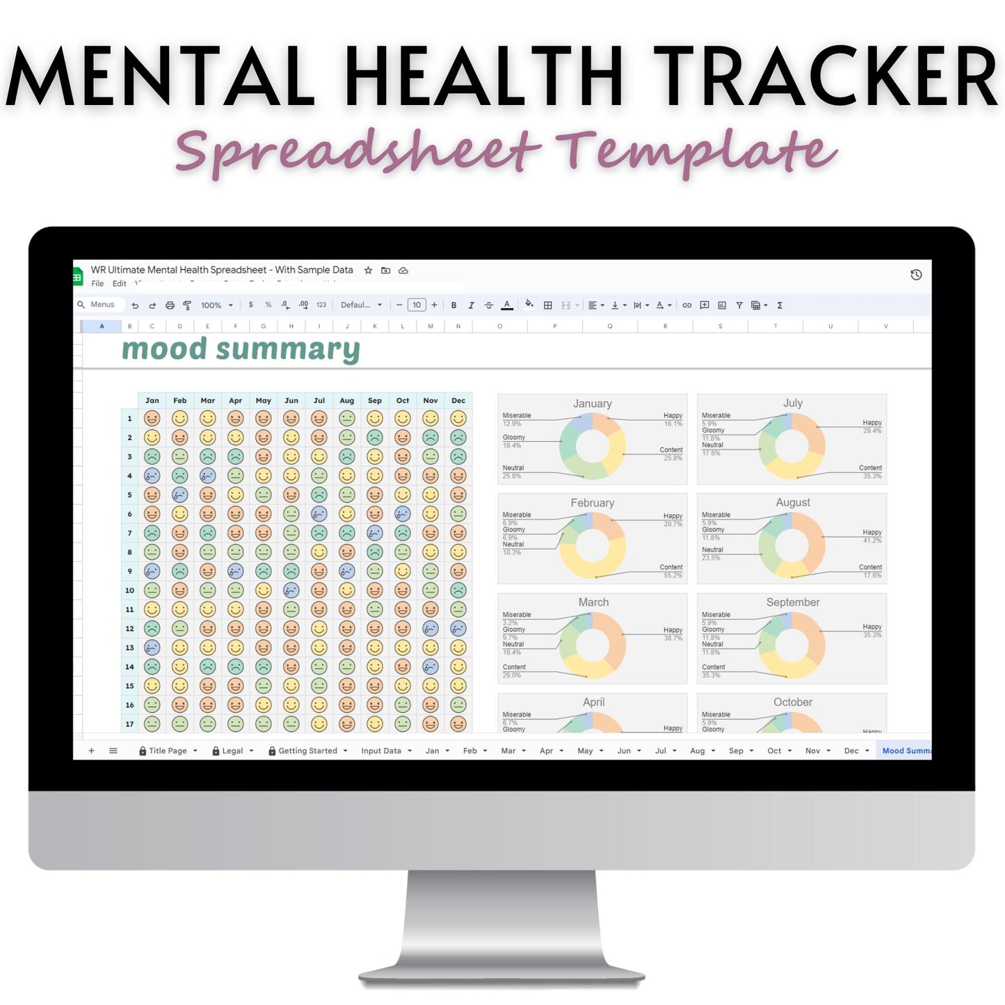 Ultimate Mental Health Spreadsheet Template