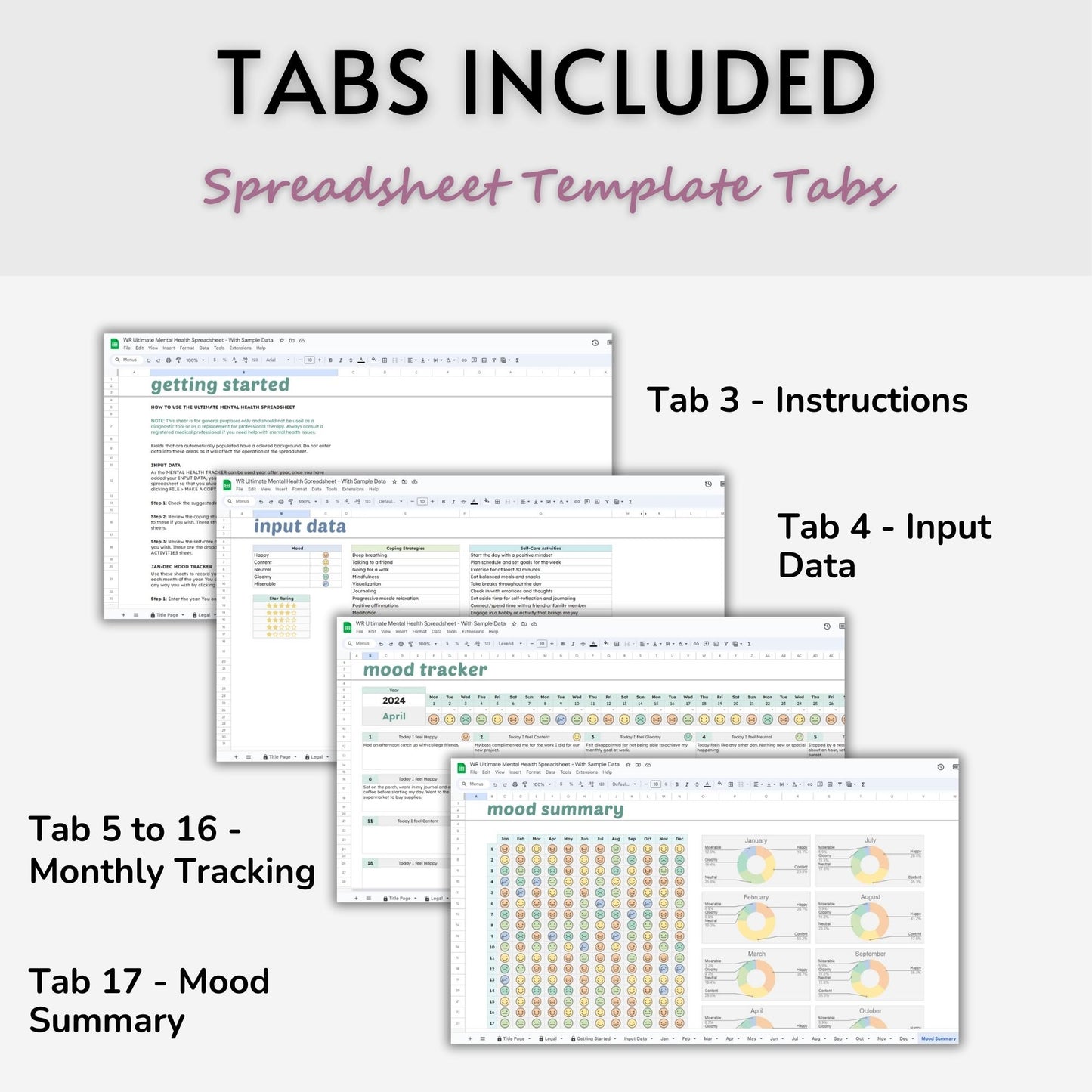 Ultimate Mental Health Spreadsheet Template