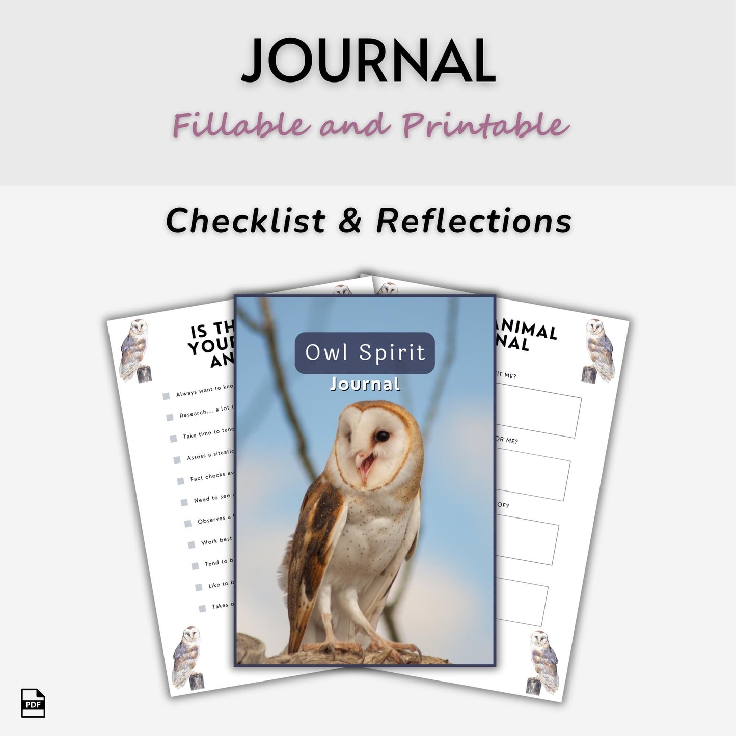 Owl Spirit Animal Journal