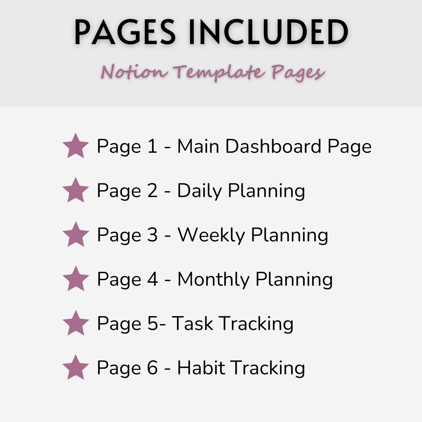 Personal Planner Template For Notion