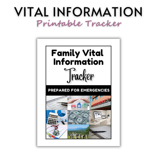 Important Information Tracker - Printable Version