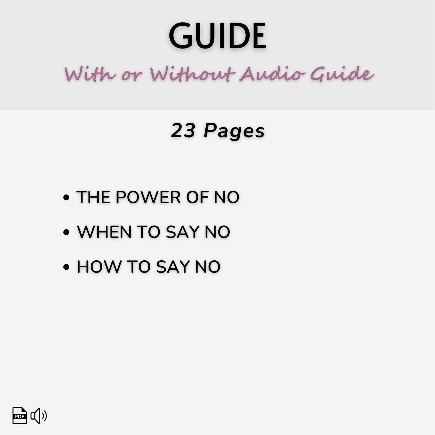 The Art of Saying No