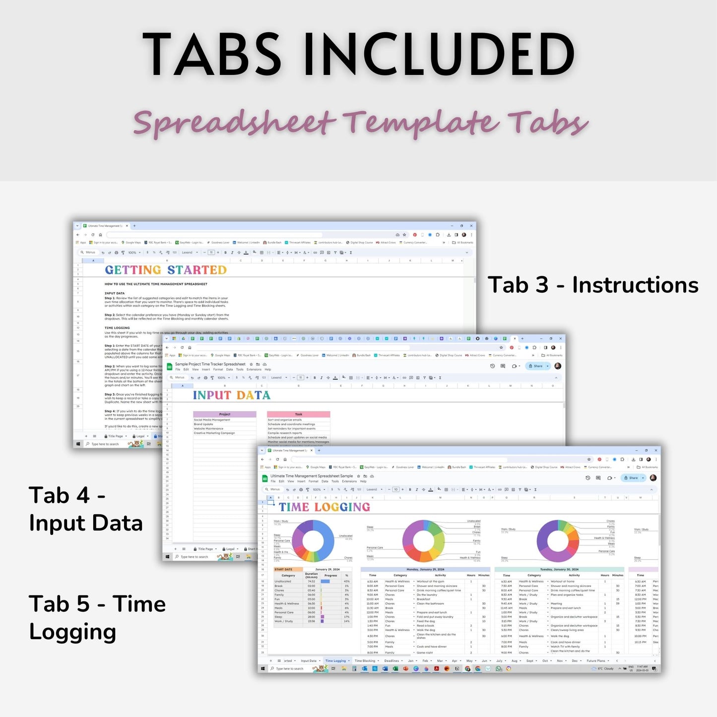 Ultimate Time Management Spreadsheet Template