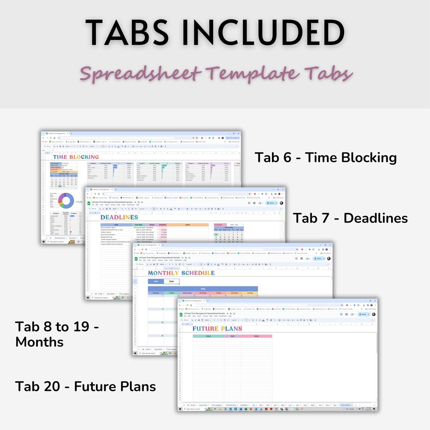 Ultimate Time Management Spreadsheet Template