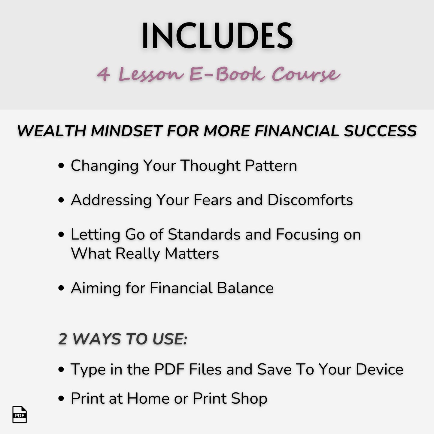 Wealth Mindset for More Financial Success