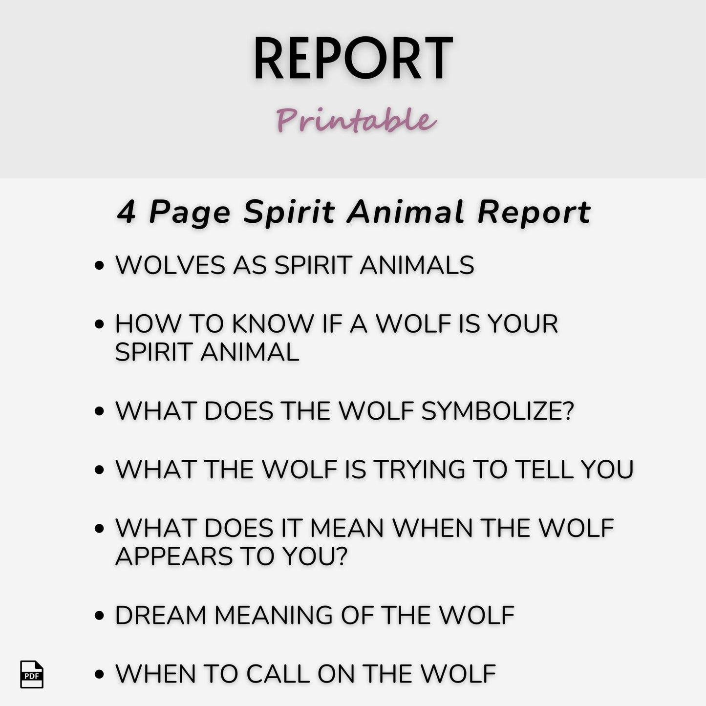 Wolf Spirit Animal Journal